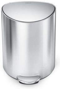 Simplehuman Pedálos szemetes 6 l, félkör alakú,matt rozsdamentes acél, műanyag