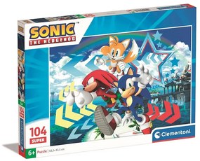 Sonic a sündisznó Star 104 db-os puzzle Clementoni