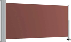 vidaXL barna behúzható oldalsó teraszi napellenző 120 x 300 cm