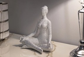 Jóga női ezüst 20,5x15,5x23 cm