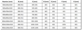 Mexen Lima zuhanykabin 90x100cm, 6mm-es üveg, króm profil-átlátszó üveg, 856-090-100-01-00
