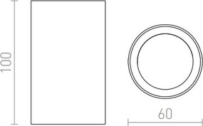 RED - Design Rendl - R12667 - Spotlámpa GAYA 1xGU10/35W/230V fehér
