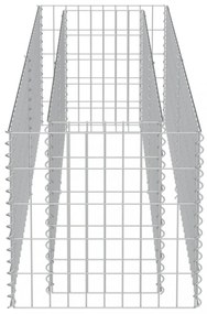 horganyzott acél gabion magaságyás 180 x 50 x 50 cm