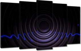 Festmények 100x60 Zenei hullámok