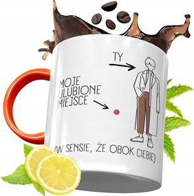 Narancssárga Bögre Fiúnak Tökéletes Ajándék fényképes nyomattal