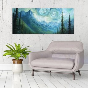Kép - Táj Van Gogh érintésével (120x50 cm)