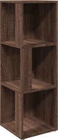 vidaXL barna tölgy színű szerelt fa sarokszekrény 33 x 33 x 100 cm