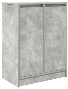 betonszürke szerelt fa cipőszekrény 57x34x76 cm