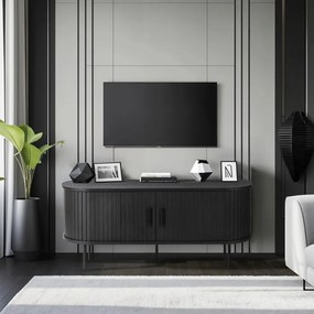 Tv Állvány Fekete Színben. Rtv TRISH 120 cm.