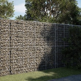 horganyzott vas gabion kosár fedéllel 200 x 50 x 200 cm