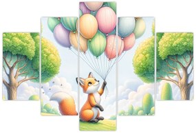 Kép – Boldog róka (150x105 cm)