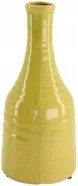 Modern kerámia virágváza sárga zöld 23 cm minimalista