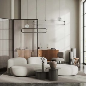 LED csillár kábelen FLORENTYNA LED/48W/230V 4000K fekete/fehér