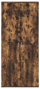 Cipőszekrény Füstölt Tölgy 80x39x180 cm Szerelt Fa