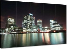 Vászonkép 100x70 Kivilágított felhőkarcolók Londonban