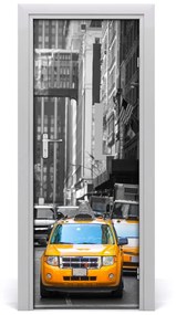 Ajtóposzter öntapadós New York taxi 75x205 cm