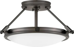 ELSTEAD HK-COLLIER-SF-SBX COLLIER Klasszikus Mennyezeti Lámpa Fekete, Opál E14 IP20