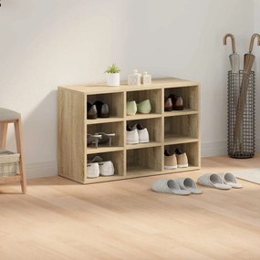 Cipősszekrény polcokkal sonoma tölgy 77.5 x 30 x 51 cm Faanyag