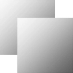 vidaXL 2 db négyzet alakú falitükör 60 x 60 cm
