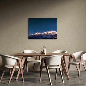 A hegyek és az éjszakai égbolt képe (70x50 cm)