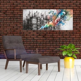 Kép - Ipari élet (120x50 cm)