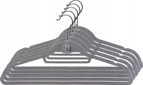 Flokkolt Ruhaakasztók 5 Db Sötétszürke