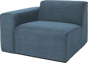 Kék kordbársony kanapé modul (bal oldali) Sting – Scandic