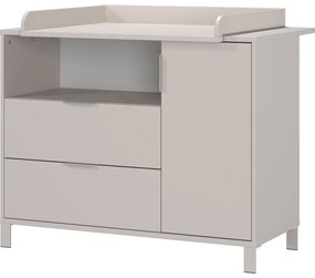 Krémszínű gyerek komód pelenkázó feltéttel 115x102x77 cm Alkmaar – Germania