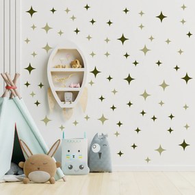 PIPPER. Textil falmatrica "Csillagok" Szín: Khaki