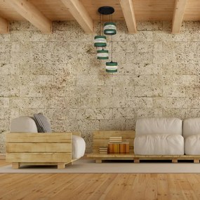 Csillár zsinóron HELEN 4xE27/15W/230V zöld/arany