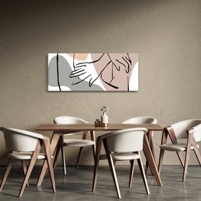 Kép - Női test vonal művészet N⁰2 (120x50 cm)