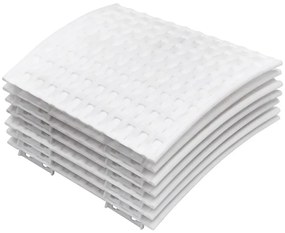 fehér műanyag karácsonyfatalp-takaró Ø56x23 cm