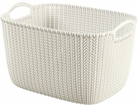 Curver Knit tároló kosár 19 L, krémszínű