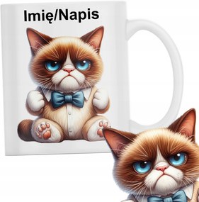 vicces Bögre Gonosz Macska Felirat Név Születésnapi Ajándék 330ml+CSOMAGOLÁS
