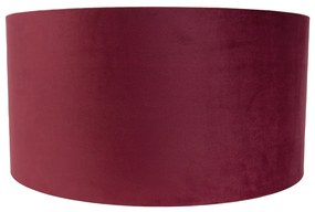 Bársony lámpaernyő piros 50/50/25 arany belsővel