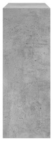 betonszürke szerelt fa cipőszekrény 60 x 21 x 57 cm