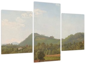 Kép - Simon Denis,  View Near Naples, reprodukciók (90x60 cm)