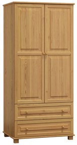 Szekrény 2Dc4 90 széles akasztós/polcos éger