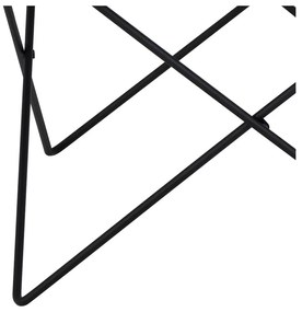 Fekete dohányzóasztal üveg asztallappal ø 80 cm Cuxton – Actona