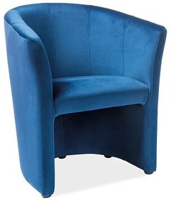 SINDY 2 kárpitozott fotel - kék