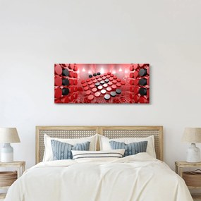 A gomb absztrakció képe (120x50 cm)