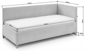 Bézs gyerekágy 90x200 cm Cool – Meise Möbel