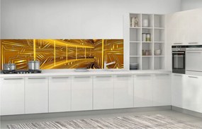 Flizelin fotótapéta Geometrikus fény alagút perspektíva 250x60 +ragasztó