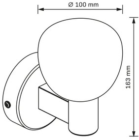 Fürdőszobai fali lámpatest POLA 1xG9/5W/230V IP44 fekete/átlátszó