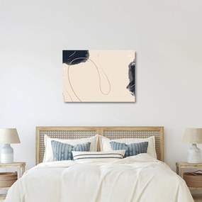 Üveg kép - Bézs absztrakció (70x50 cm)