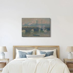 Kép - Claude Monet, Waterloo Bridge, Gray Day, reprodukciók (90x60 cm)