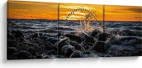 Tenger képe (órával) (90x30 cm)