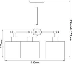 Elstead modern csillár balance fehér festett nikkelfény elsbalance5-wpn