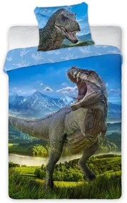Dinoszaurusz T-Rex ágyneműhuzat 140×200cm, 70×90 cm