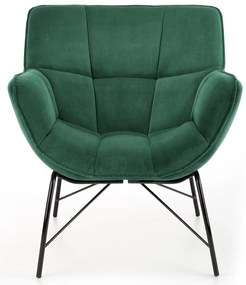 Fotel Betali (sötétzöld + fekete). 1028140